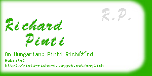 richard pinti business card